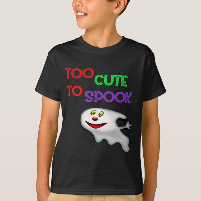 Zu Niedlich, um Adorable Ghost Halloween Design zu T-Shirt (Vorderseite)