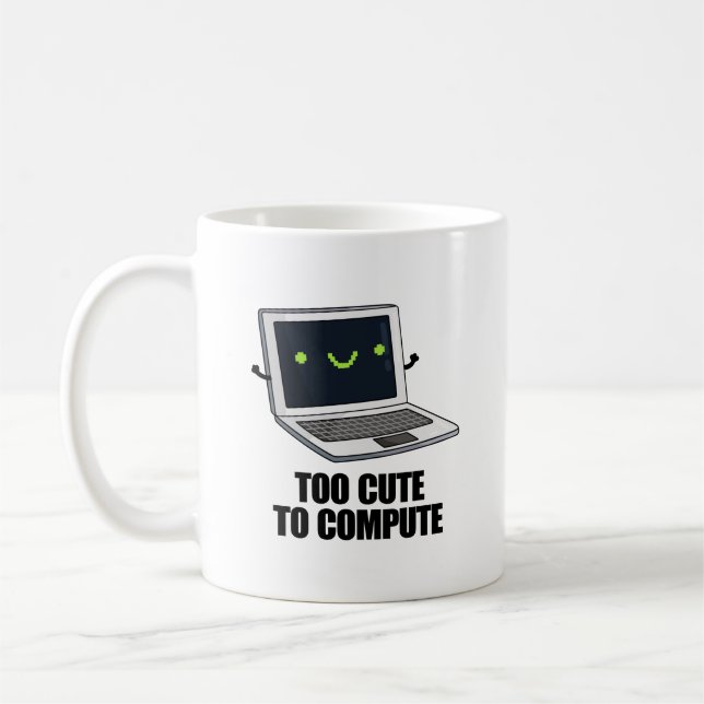 Zu Niedlich, um einen lustigen Laptop-Pub zu berec Kaffeetasse (Links)