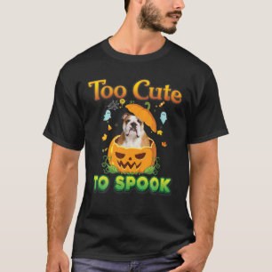Zu Niedlich, um englischen Bulldog Hund Halloween T-Shirt