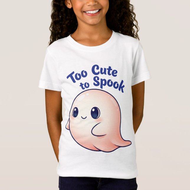 Zu Niedlich, um Funny Ghost (G) 2 zu sprechen T-Shirt (Vorderseite)