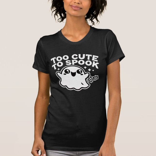 Zu Niedlich, um Ghost Halloween T - Shirt zu sprec (Vorderseite)