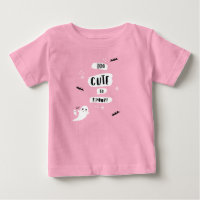 Zu Niedlich, um Halloween-Baby-Shirt zu sprechen