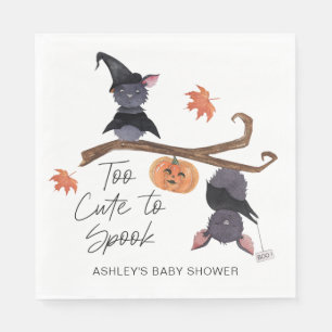 Zu Niedlich, um Halloween-Fledermäuse-Babydusche z Serviette