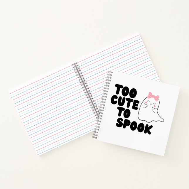 Zu Niedlich, um Halloween-Notebook zu sprechen Notizbuch (Innenseite)