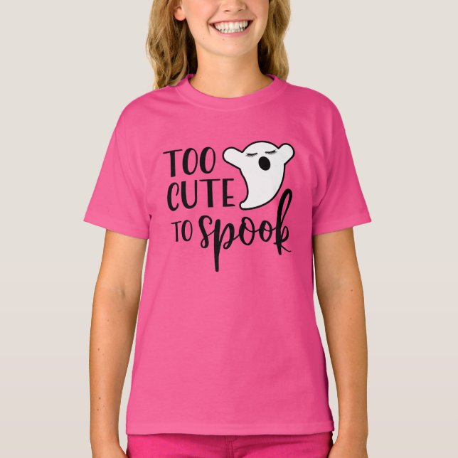 Zu Niedlich, um Halloween zu sprechen T-Shirt (Vorderseite)