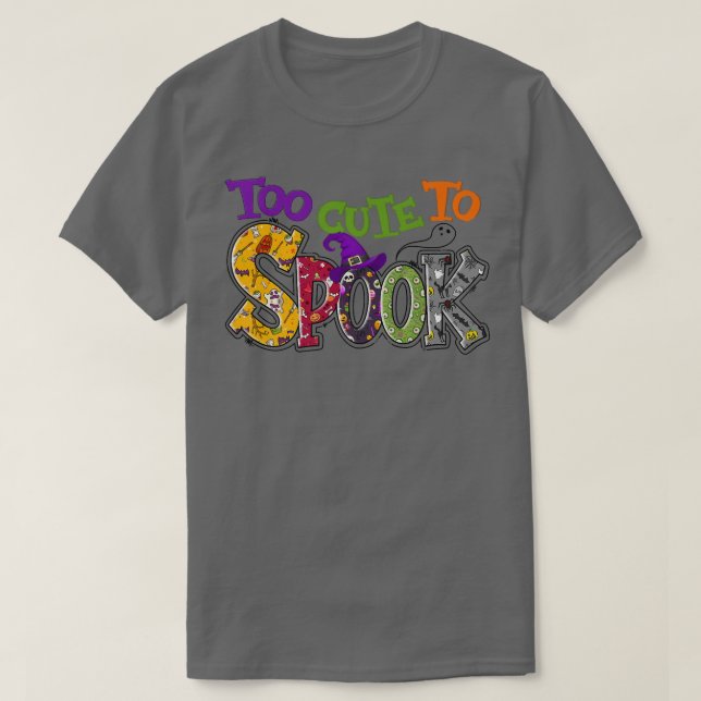 Zu Niedlich, um Hexe Vibes Spooky Season Funny zu  T-Shirt (Design vorne)