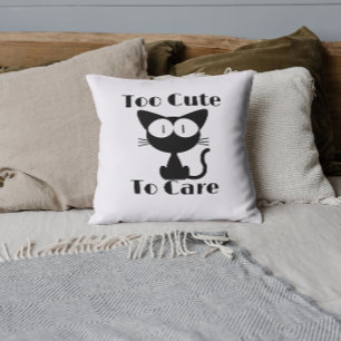 Zu Niedlich, um Katze zu pflegen Kissen
