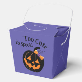 Zu Niedlich, um Lila Halloween Pumpkin-Party zu sp Geschenkschachtel