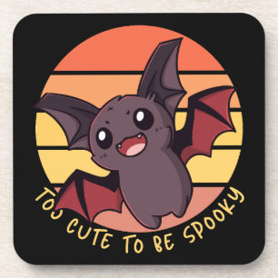 Zu Niedlich, um Spooky Funny Bat zu sein Getränkeuntersetzer