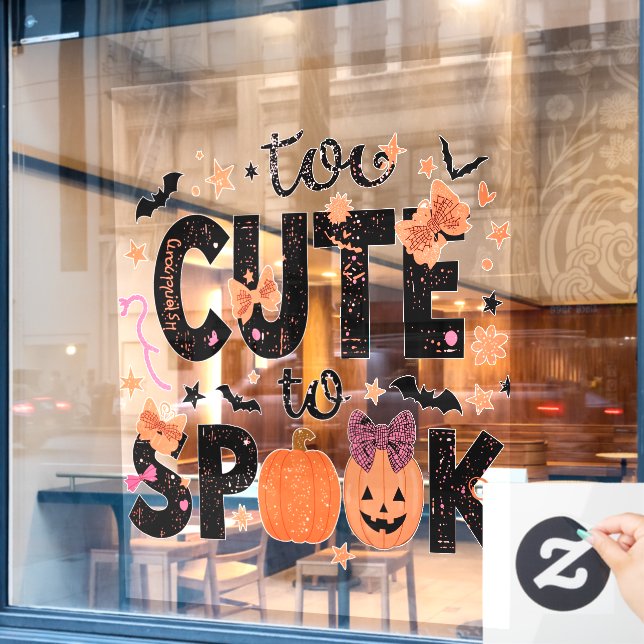 Zu Niedlich, um Typografie zu sprechen Fensteraufkleber (Café-Fenster)