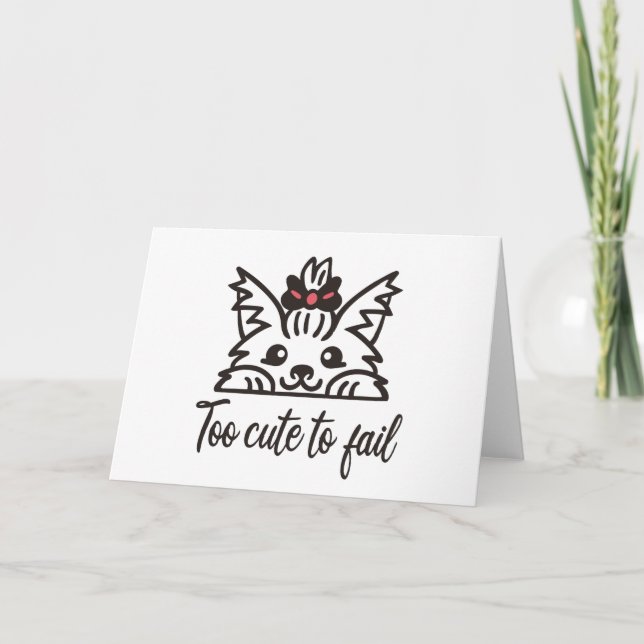 Zu niedlich, um versagen karte (Vorderseite)