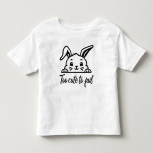 Zu niedlich, um versagen kleinkind t-shirt