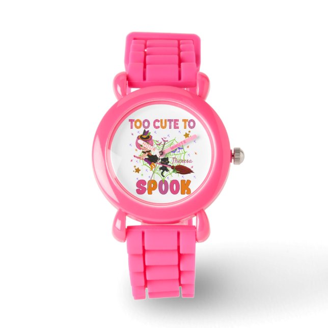 Zu Niedlich, um wenig HexenHalloween zu sprechen Armbanduhr (Vorderseite)