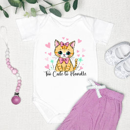 "Zu Niedlich, um zu handhaben" Adorable Baby Strampler