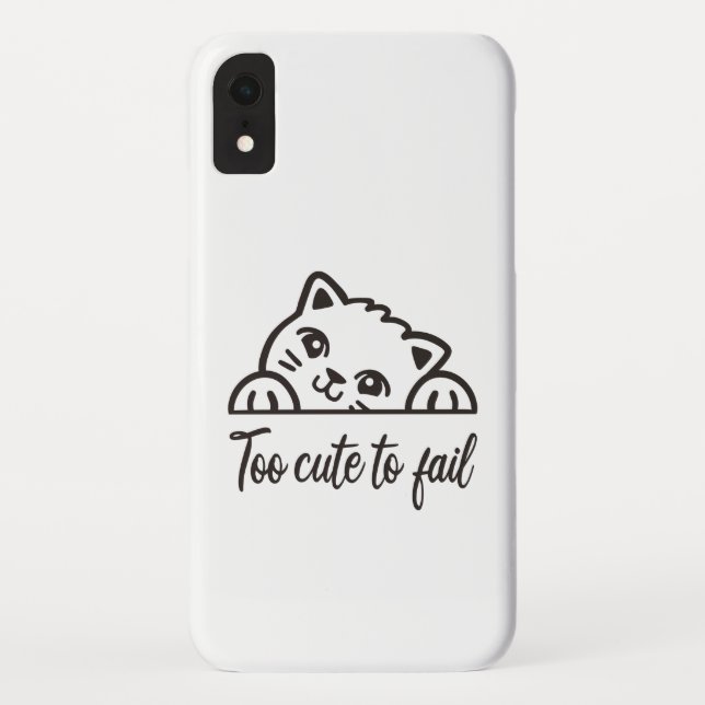 Zu niedlich um zu scheitern Case-Mate iPhone hülle (Rückseite)