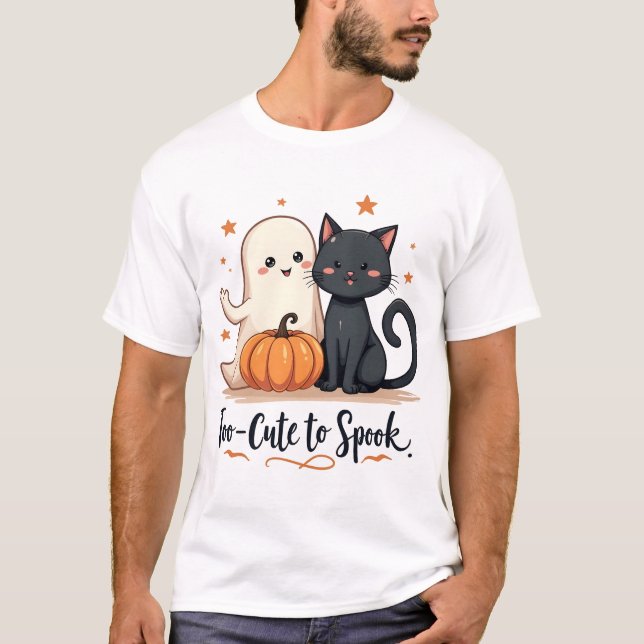 Zu Niedlich, um zu sprechen" Adorable Halloween Tr T-Shirt (Vorderseite)