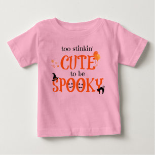 Zu Niedlich, um zu spucken, Niedliches Halloween B Baby T-shirt