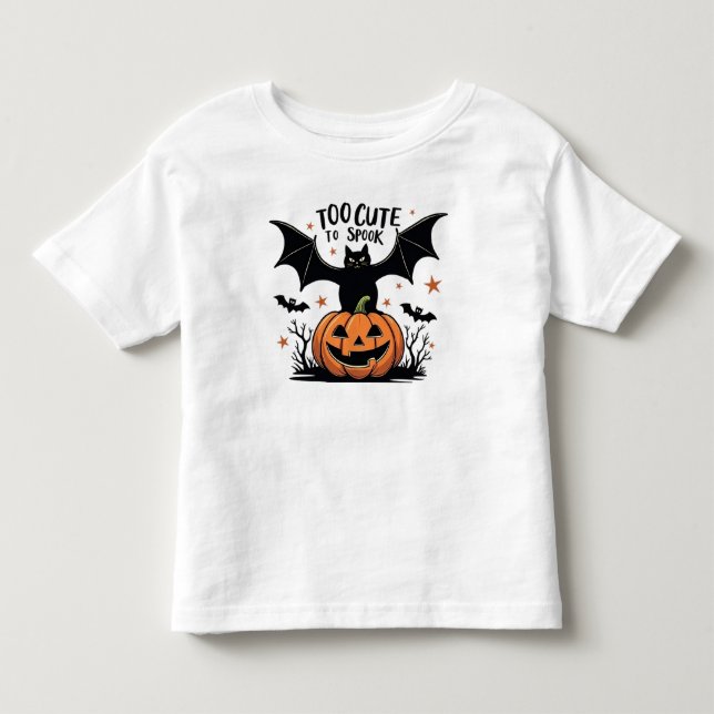 ZU NIEDLICH ZU SPOOK KLEINKIND T-SHIRT (Vorderseite)