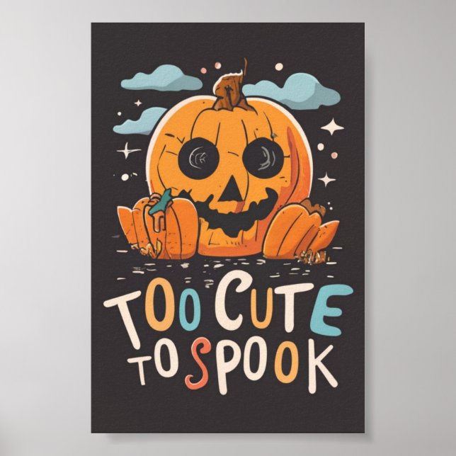 Zu Niedlich zu sprechen: Ein Halloween-Poster Poster (Vorne)