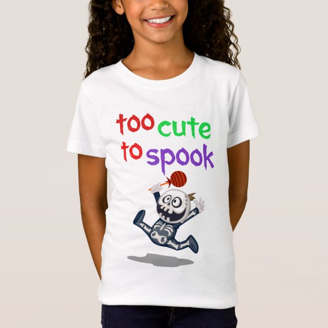 Zu Niedlich zu sprechen - Funny Halloween Skeleton T-Shirt (Vorderseite)