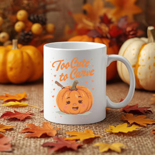 Zu Niedlich zum Carve - Adorable Erntedank Pumpkin Kaffeetasse