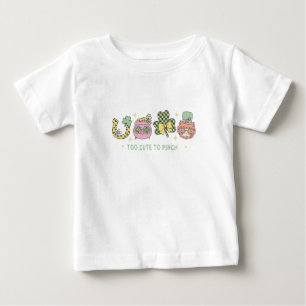 Zu Niedlich zum Pinch - Funny Retro St. Patrick's Baby T-shirt