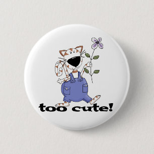 Zu niedliche Kitty-Katzen-T-Shirts und Geschenke Button