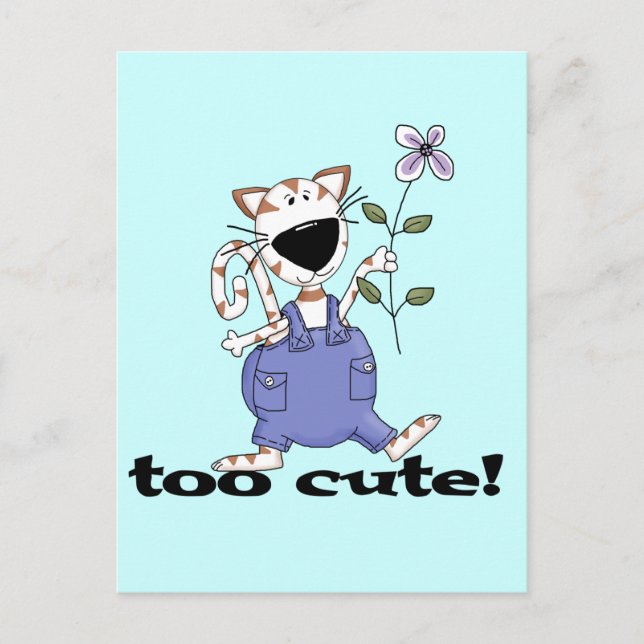 Zu niedliche Kitty-Katzen-T-Shirts und Geschenke Postkarte (Vorderseite)