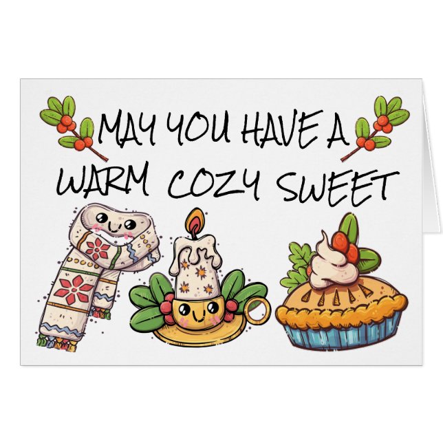 Zu Niedliche Weihnachtskarte (Vorderseite (Horizontal))