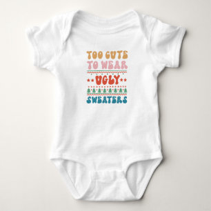 Zu Niedlicher Sweater Holiday Fun Baby Bodysuit Strampler