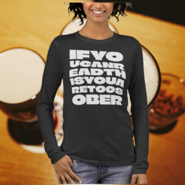 Zu nüchternes Langschlauch-Shirt Tri-Blend Shirt (Von Creator hochgeladen)