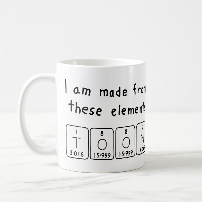 Zu periodische Tasse von Tabellennamen (Links)