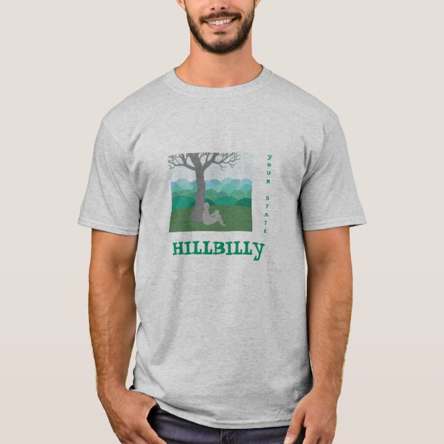 Zu personifizieren Hinterwäldler-Shirt T-Shirt (Vorderseite)