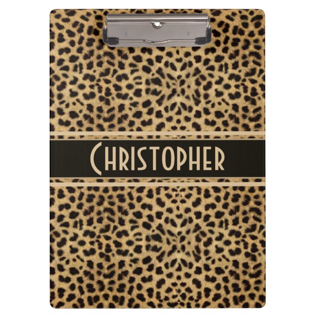 Zu personifizieren Leopard-Stelle Klemmbrett (Vorderseite)