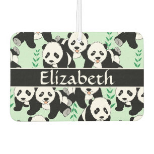 Zu personifizieren Panda-Bärn-grafisches Muster Autolufterfrischer