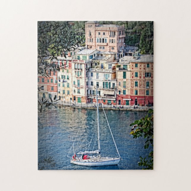 Zu Portofino segeln, Italien-Puzzlespiel (Vertikal)