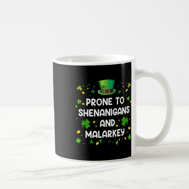 Zu Possen Und Unfug Lustig St. Patrick Kaffeetasse (Rechts)