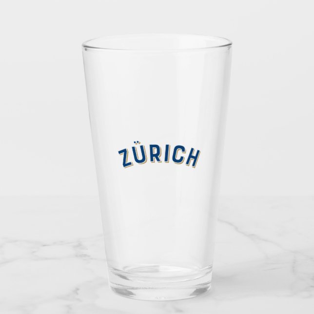 Zü rich, Schweiz Vintag Arch Glas (Vorderseite)