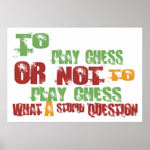 Zu Schach spielen Poster