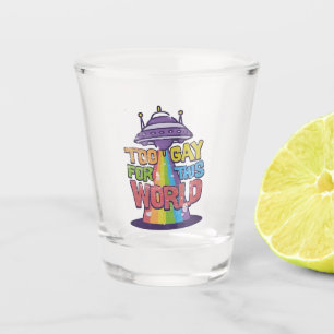 Zu schwul für diese Welt: Funny LGBT macht UFO Schnapsglas