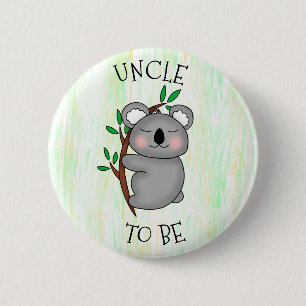 Zu sein   Koala thematied Baby Dusche Button