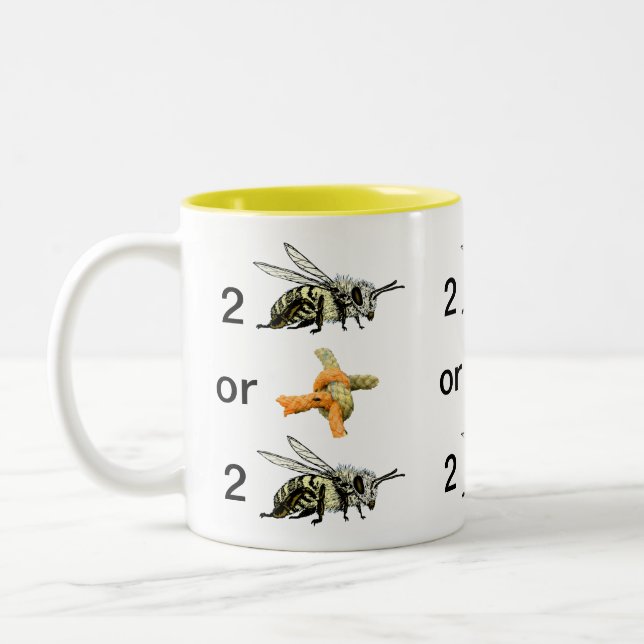 Zu sein oder nicht zweifarbige tasse (Links)