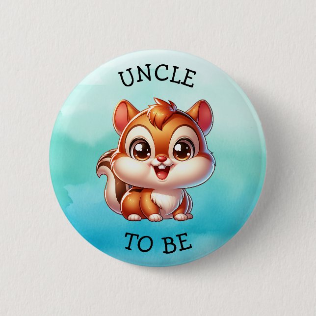 Zu sein | Woodland Creatures Babydusche aber Button (Vorderseite)