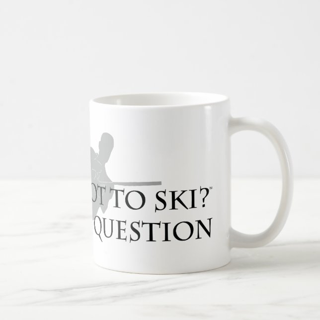 Zu Ski fahren oder nicht Ski fahren Kaffeetasse (Rechts)