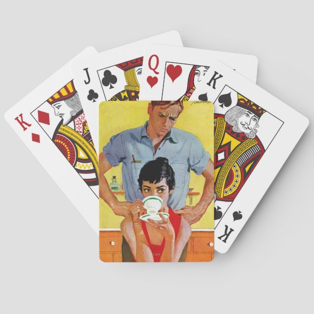 Zu spät bilden spielkarten (Rückseite)