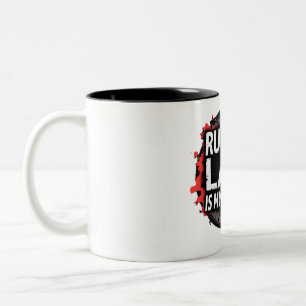 Zu Spät Kommen Ist Mein Kardiotraining - Lustiger Zweifarbige Tasse