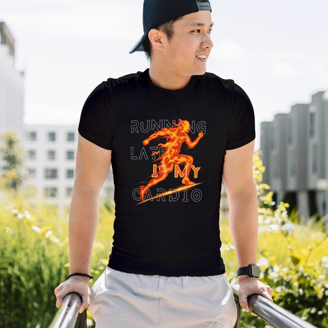 Zu spät läuft mein Cardio Funny Fitness Geschenk T-Shirt (Von Creator hochgeladen)