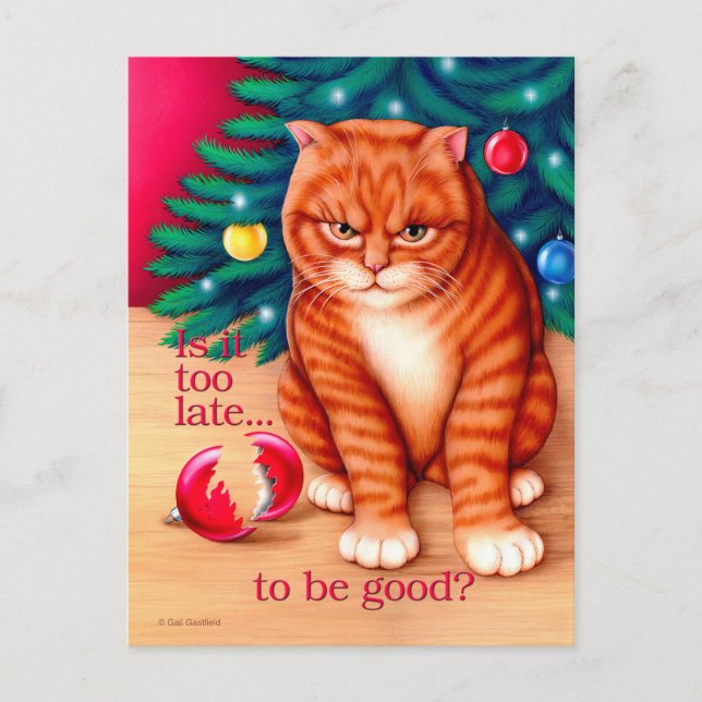 Zu spät postkarte (Vorderseite)