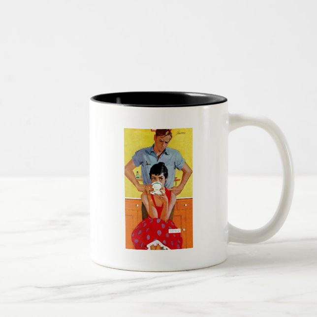 Zu spät, um sich aufzumachen zweifarbige tasse (Rechts)