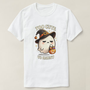 Zu süß, um als Geist Hexe Halloween-Kunst zu spuke T-Shirt